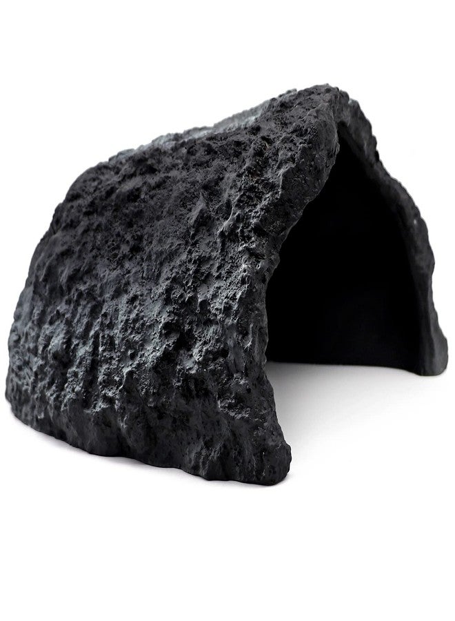 NOMAL Reptile Rock Hide Cave Large Reptile Habitat Turtle Hideouts Cave for Lizards Bearded Dragon Leopard Gecko Snake Amphibians Fish, black (ns-01) - Image 1
